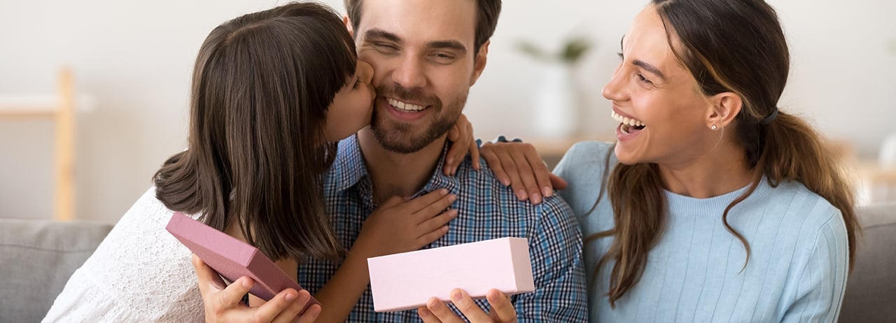 banner promocional de regalos personalizados para el Día del Padre en Printerpix