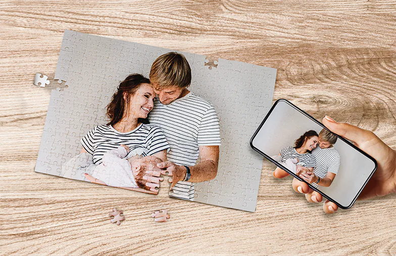 Puzzle de fotos de Printerpix con caja impresa y 1000 piezas