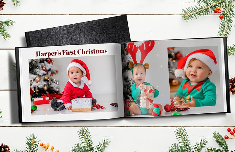 Libros de fotos personalizados de tapa dura de Printerpix|Libro de fotos|Álbum de fotos personalizado con imágenes románticas de una pareja y portada de fotos|Álbum de fotos familiar con portada impresa personalizada y nombre de la familia|Mascota y mujer mirando álbum de fotos familiar personalizado con diseño exclusivo|Dos personas mirando libro de fotos personalizado de Printerpix con fotos de boda y novia|||||