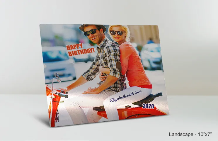 impresión metálica 11x14 cumpleaños