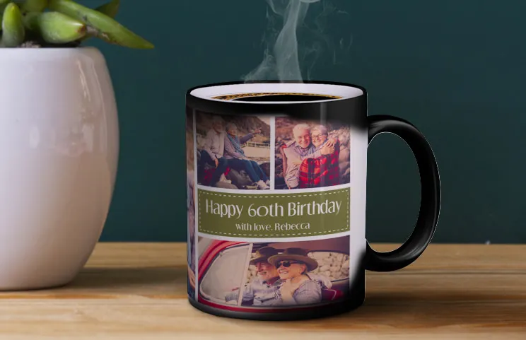 Taza mágica 60º cumpleaños general