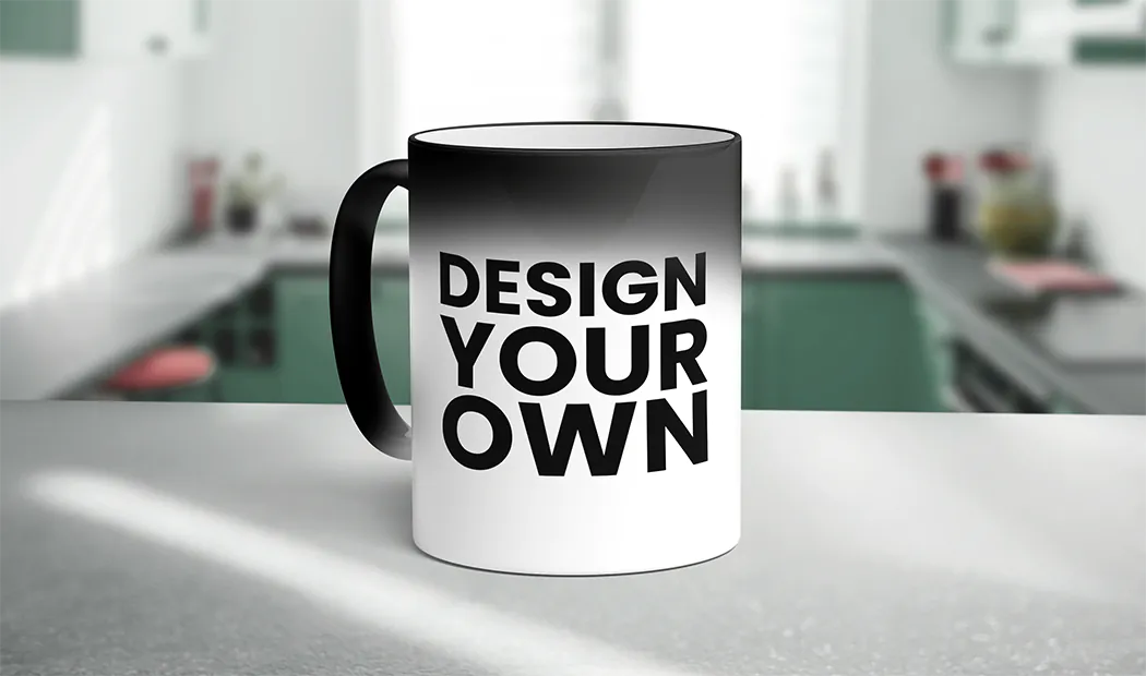 Taza mágica personalizada de Printerpix que cambia con el calor y revela foto personalizada de la pareja