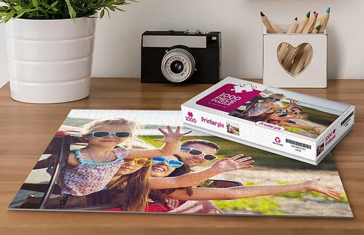 Puzzle de fotos de Printerpix con caja impresa y 1000 piezas