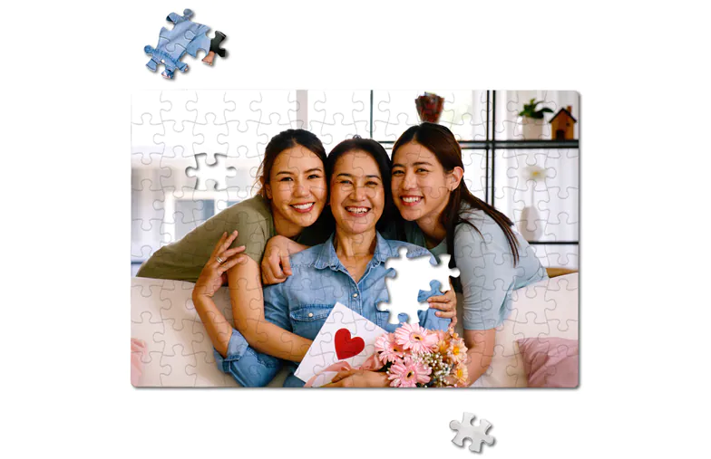 puzzle de cartón estilo de vida de cumpleaños