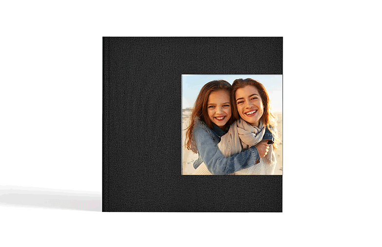 Libro de Fotos de Lujo Layflat – Cubierta Acrílica Cuadrada