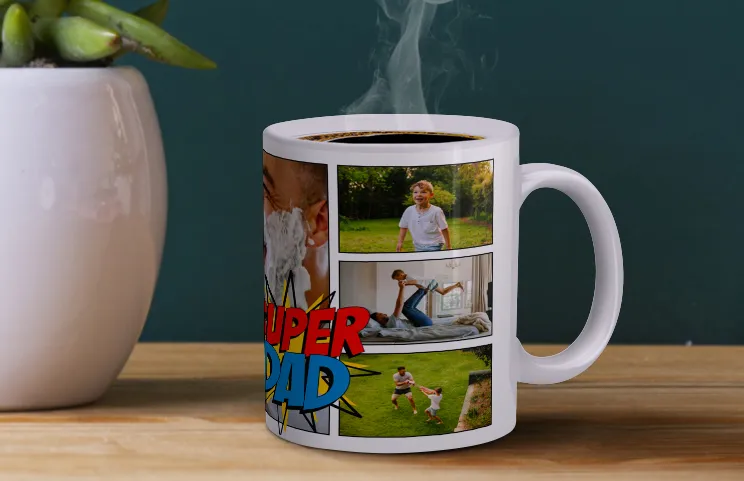 Taza collage super papá general