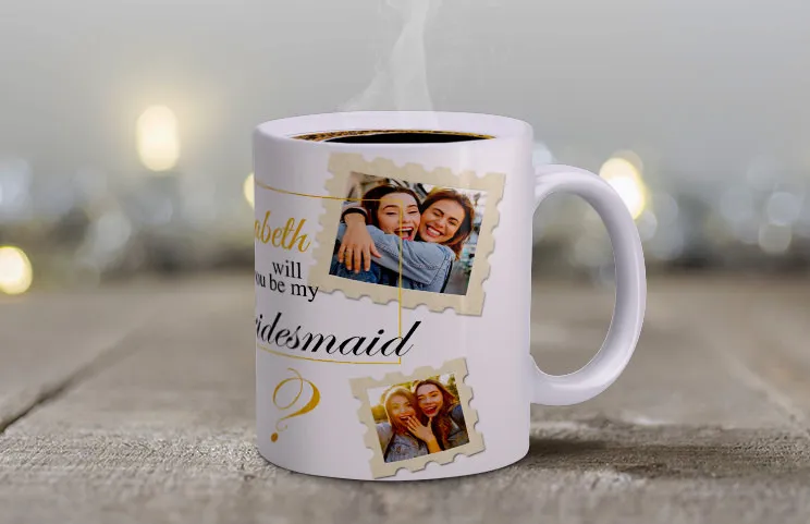 Taza personalizada para boda