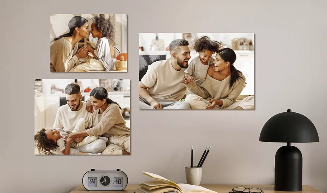 Pila de impresiones fotográficas personalizadas del servicio de impresión de fotos en línea de Printerpix