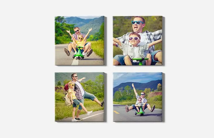  Lienzo personalizado de 16 x 20 pulgadas con tus fotos, lienzo  personalizado para pared, imágenes personalizadas para sala de estar,  dormitorio y cocina, imágenes impresas digitalmente, listas para colgar :  Hogar