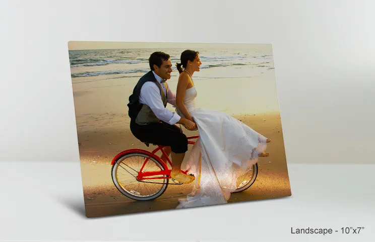 impresión metálica de boda 11x14