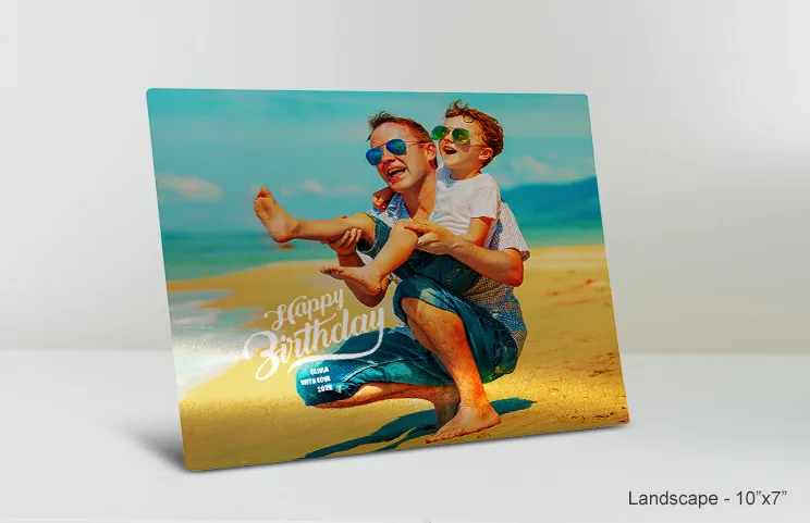 impresión metálica 11x14 cumpleaños