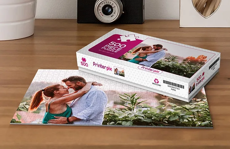 Rompecabezas de cartón de dos niñas