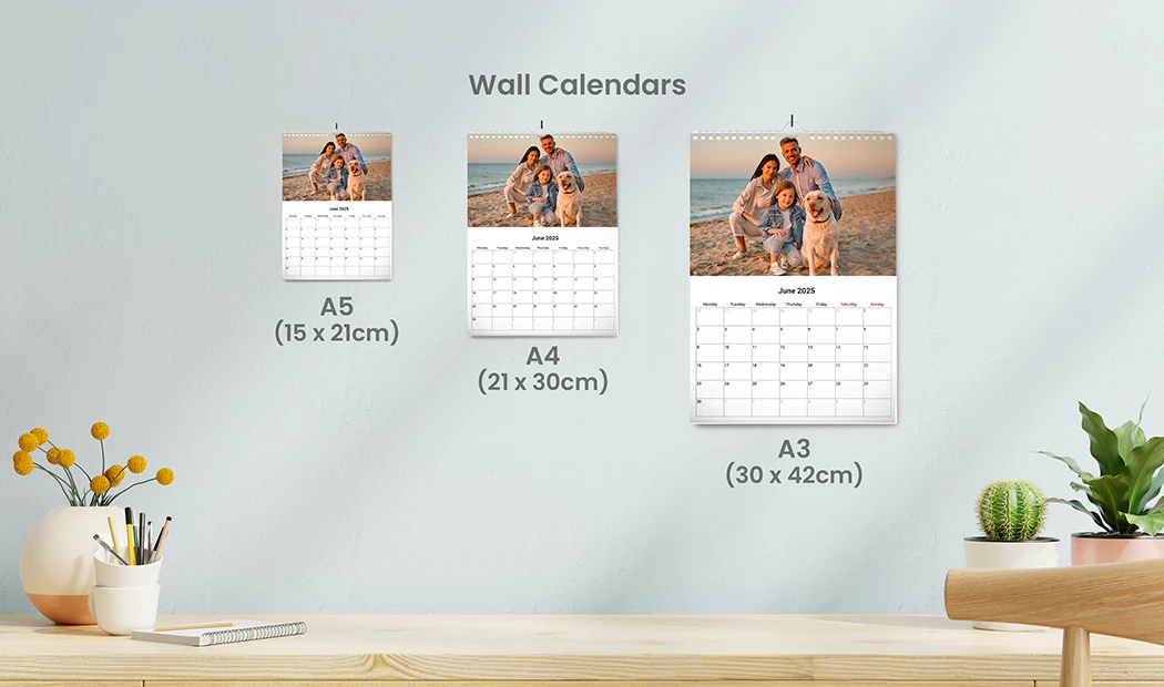 Calendarios de Pared de Una Cara