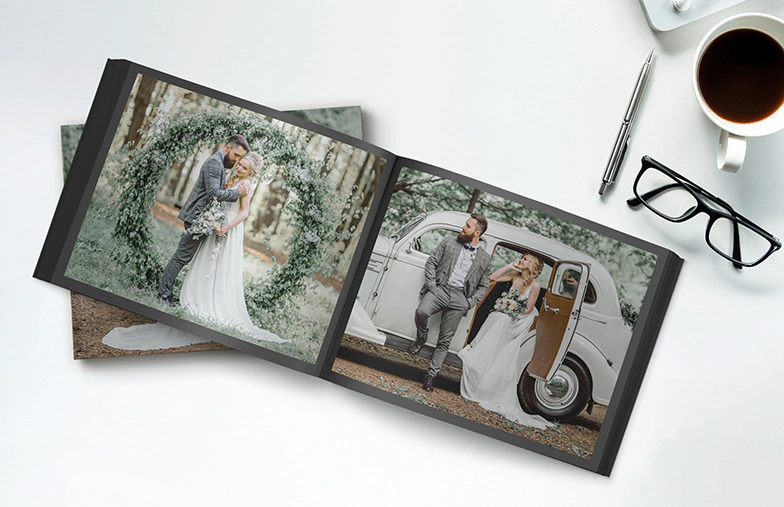 Reflejar, en Álbum de Fotos Blanco