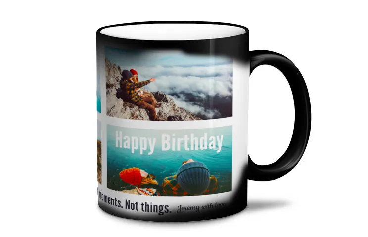 Taza mágica de cerca