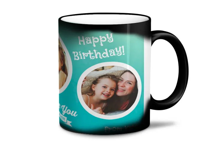 Taza mágica de cerca