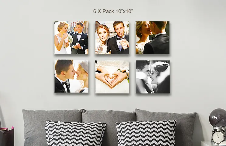 Pack de 9 lienzos para boda