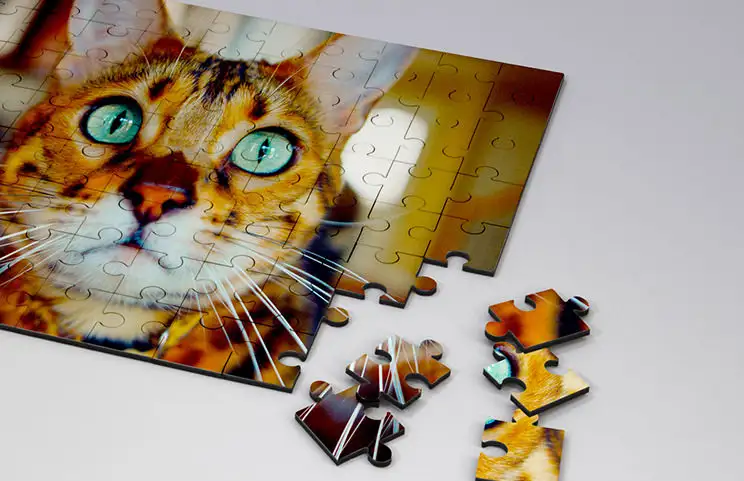 Puzzle de madera de gato