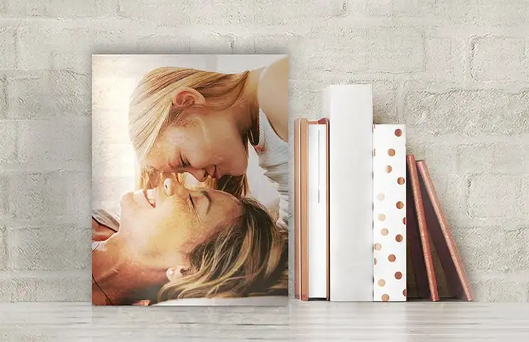 impresión metálica de la naturaleza