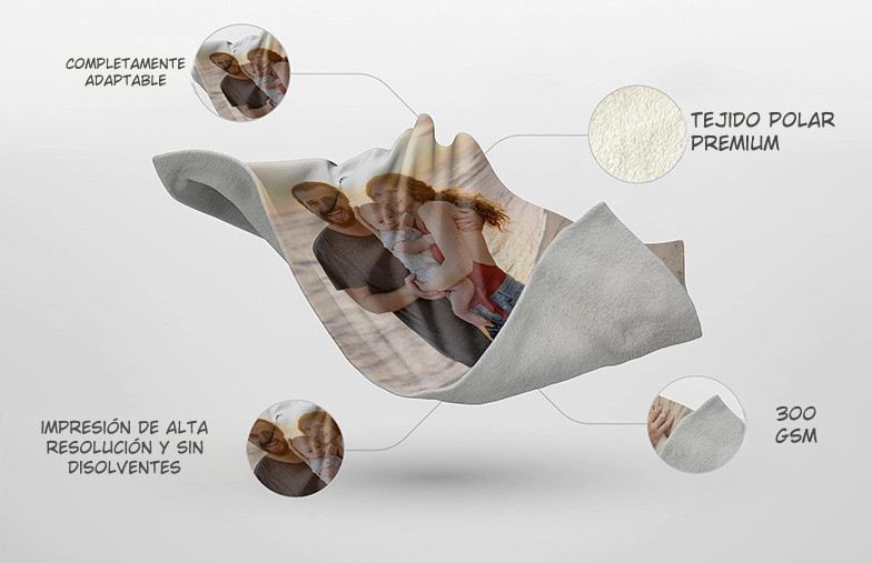 Imagen de collage en blanco y negro de manta de foto