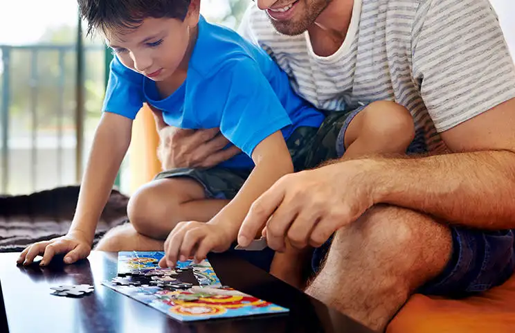 puzzle personalizado de cartón con foto de familia