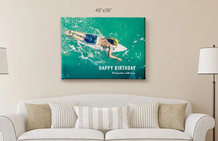 Tamaños de impresión en lienzo