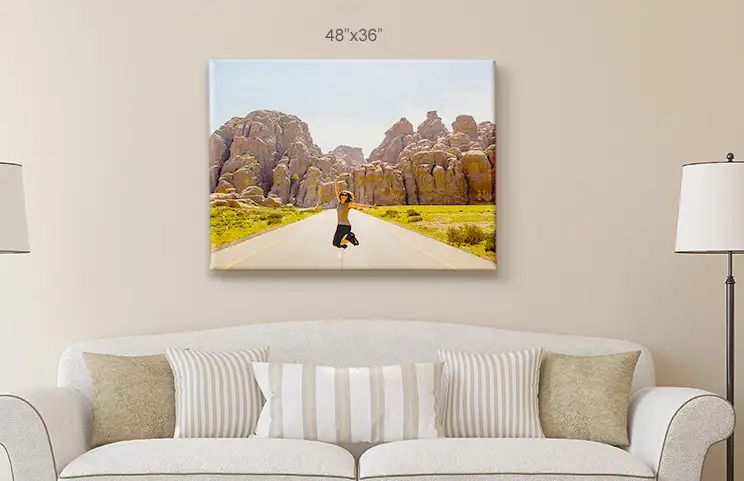 Tamaños de impresión en lienzo