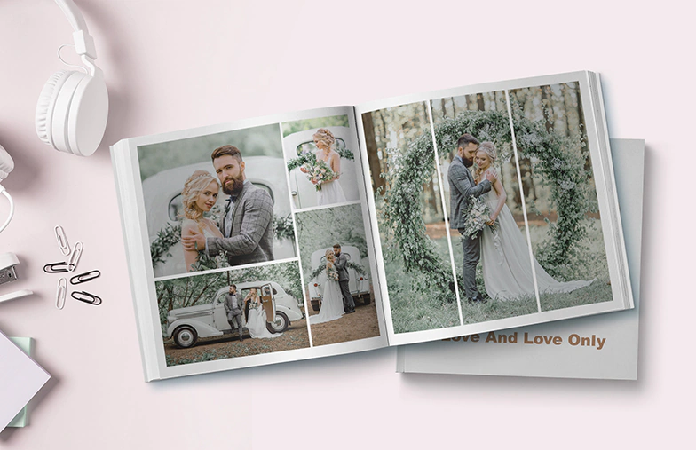 Momentos Modernos en Libro de Fotos Blanco