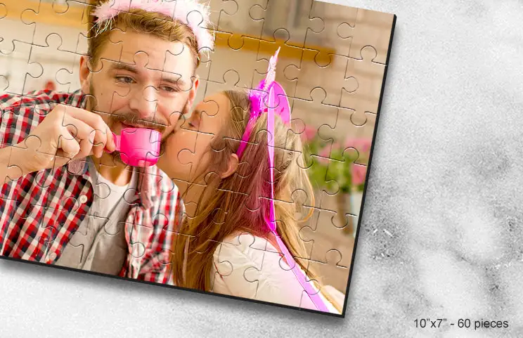 Puzzle 10x7 de padre e hija